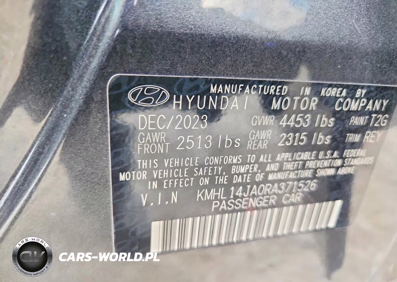 2024 Hyundai Sonata Sel VIN:KMHL14JA0RA371526 - 12