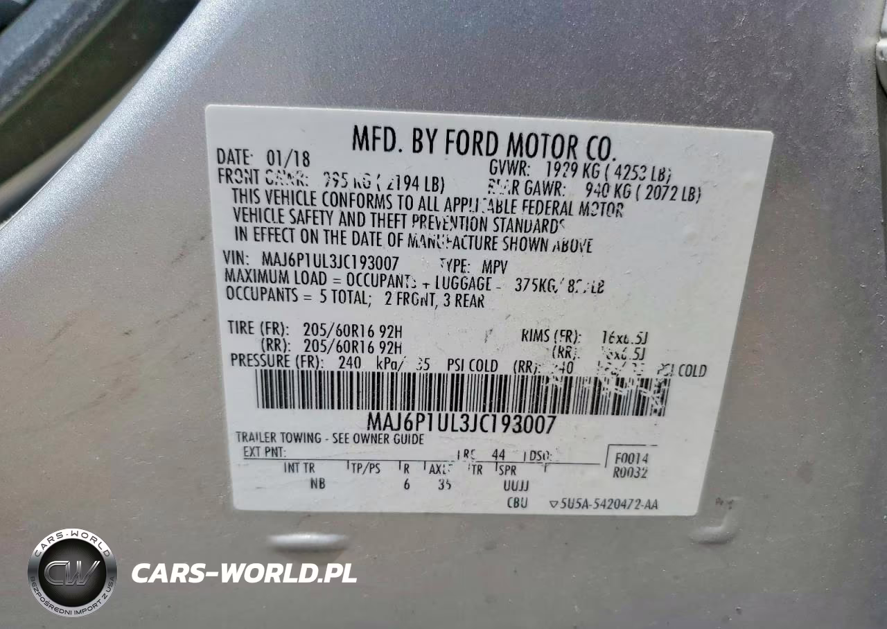 2018 Ford Ecosport Se VIN:MAJ6P1UL3JC193007 - 13