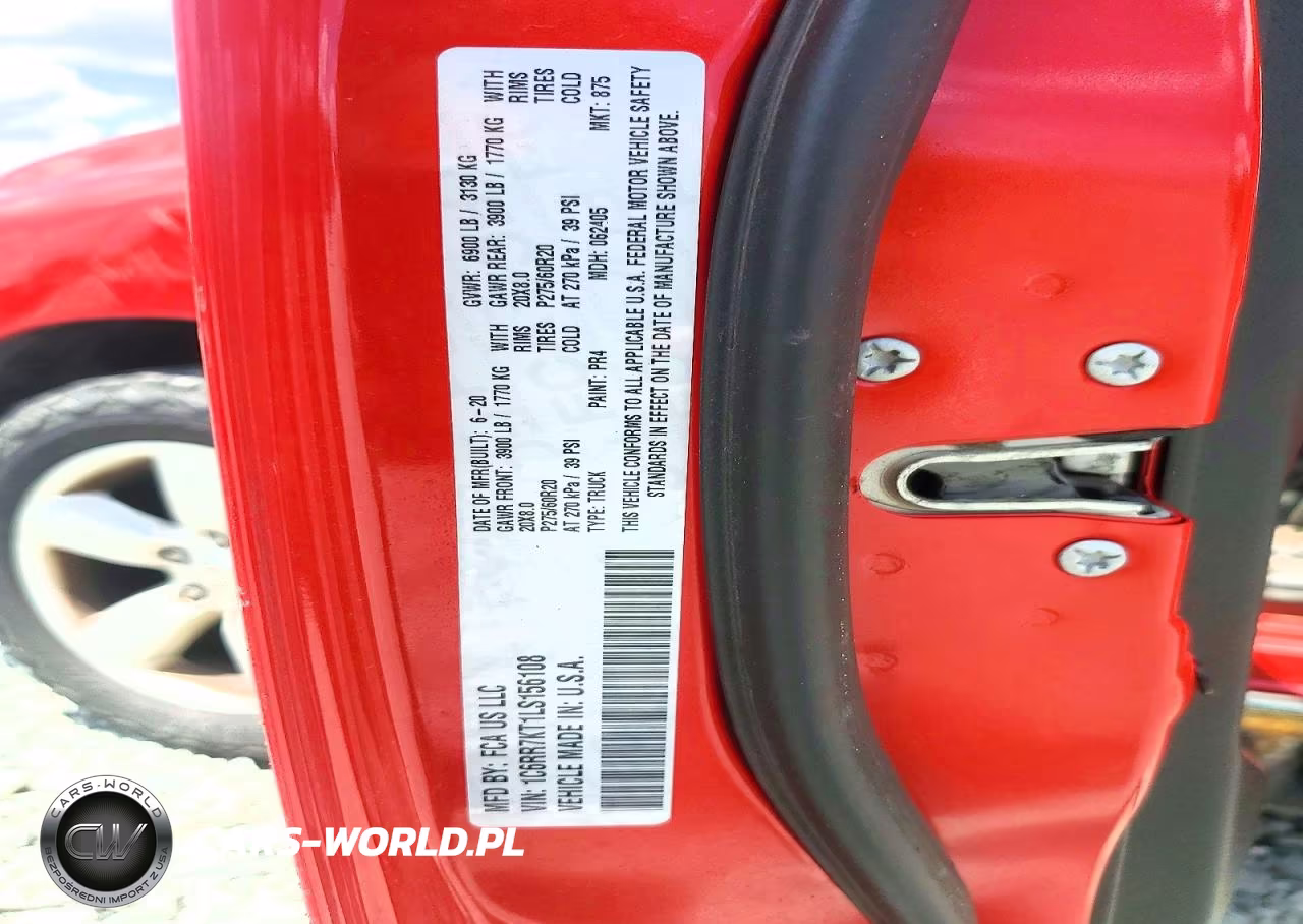 2020 Ram 1500 Classic Tradesman VIN:1C6RR7KT1LS156108 - 12