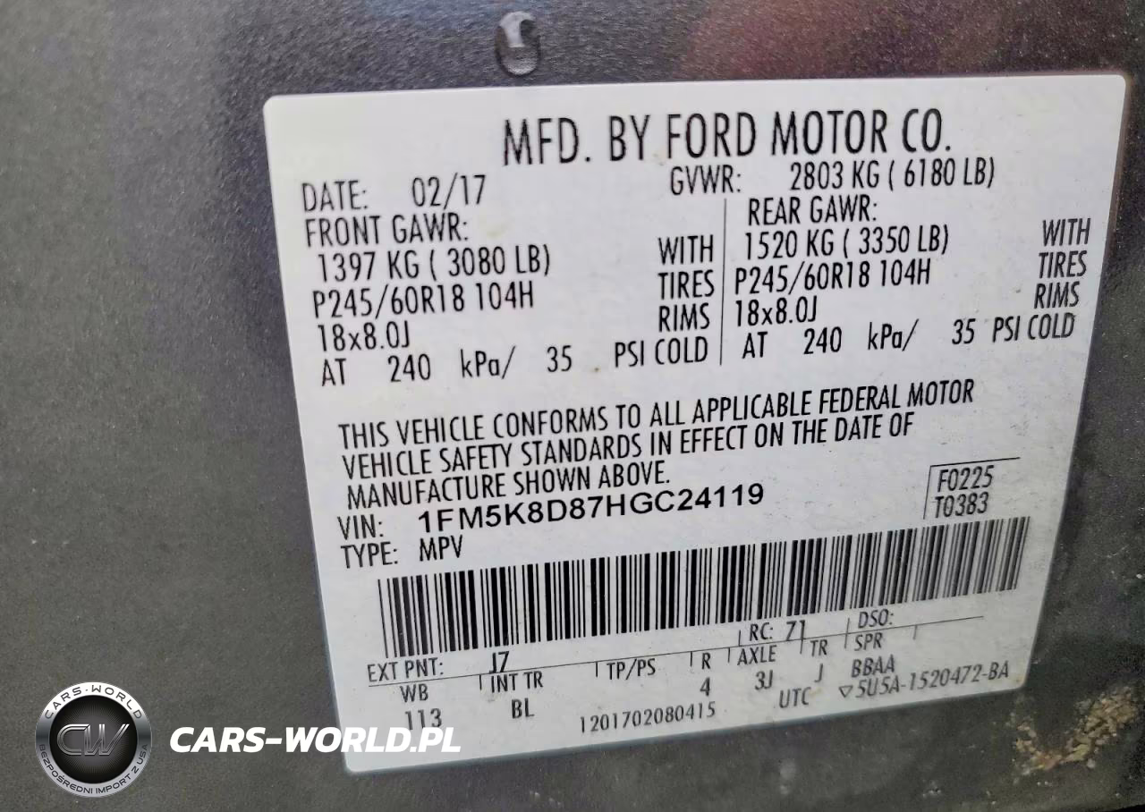 2017 Ford Explorer Xlt VIN:1FM5K8D87HGC24119 - 13