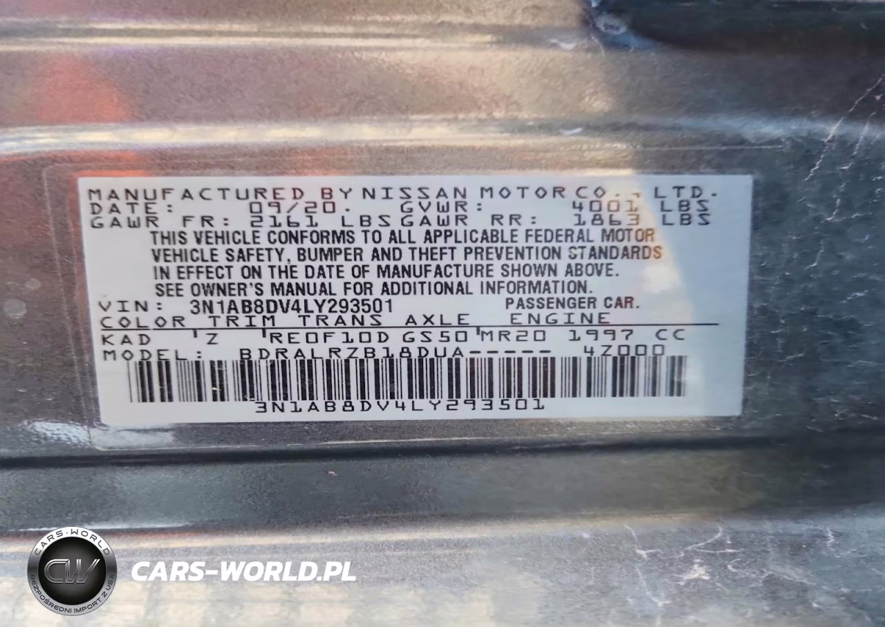 2020 Nissan Sentra Sr VIN:3N1AB8DV4LY293501 - 12