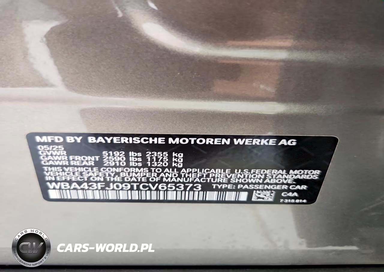 2026 BMW 530 I VIN:WBA43FJ09TCV65373 - 13