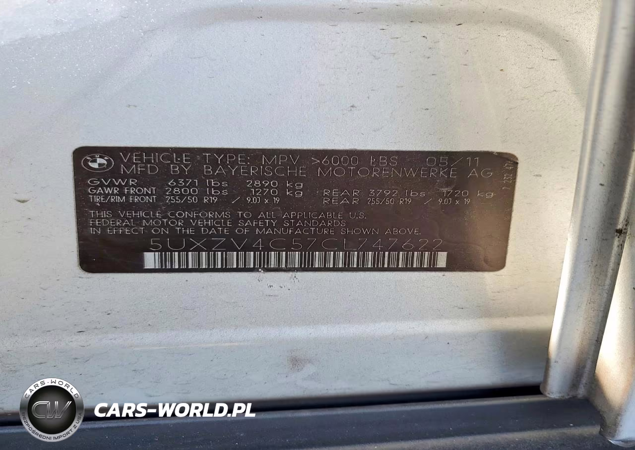 2012 BMW X5 xDrive35I VIN:5UXZV4C57CL747622 - 13