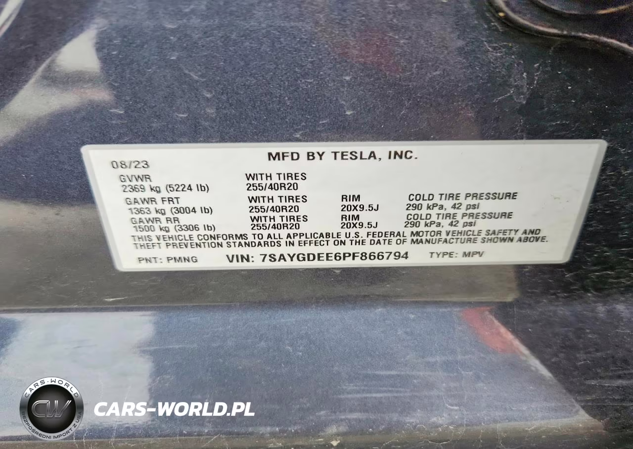 2023 Tesla Model Y VIN:7SAYGDEE6PF866794 - 11