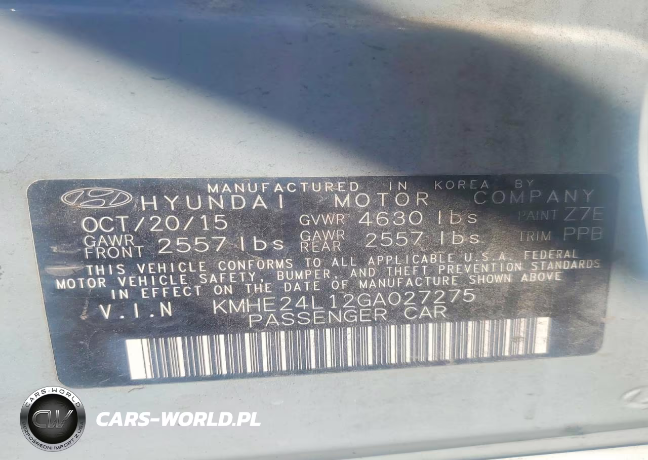 2016 Hyundai Sonata Hybrid Se VIN:KMHE24L12GA027275 - 12