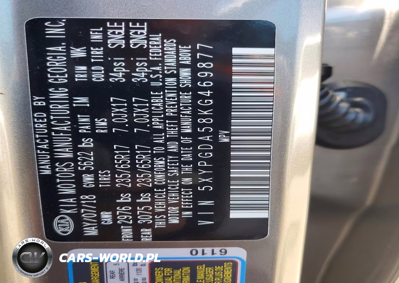 2019 Kia Sorento Lx V6 VIN:5XYPGDA58KG469877 - 13