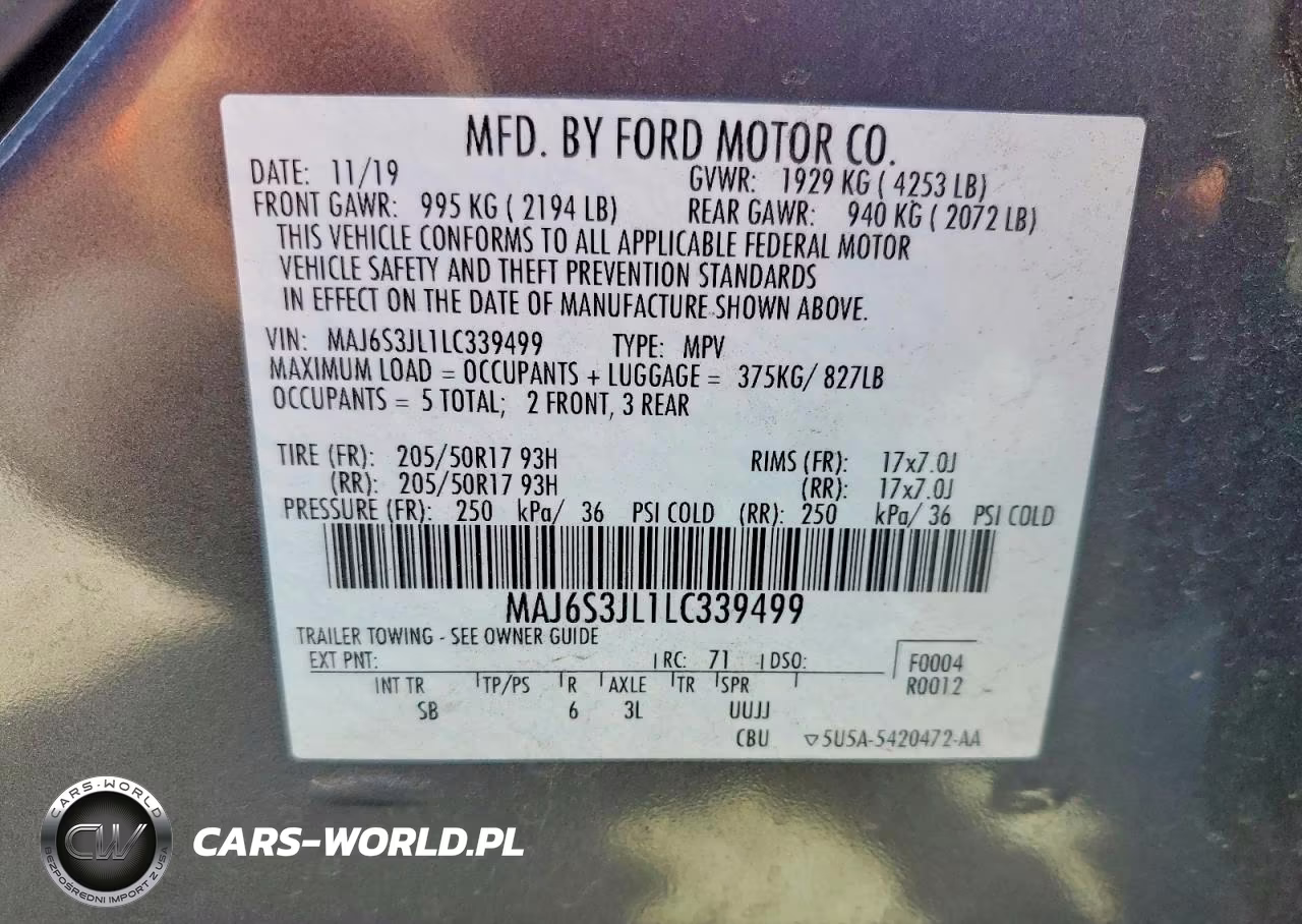 2020 Ford Ecosport Ses VIN:MAJ6S3JL1LC339499 - 13