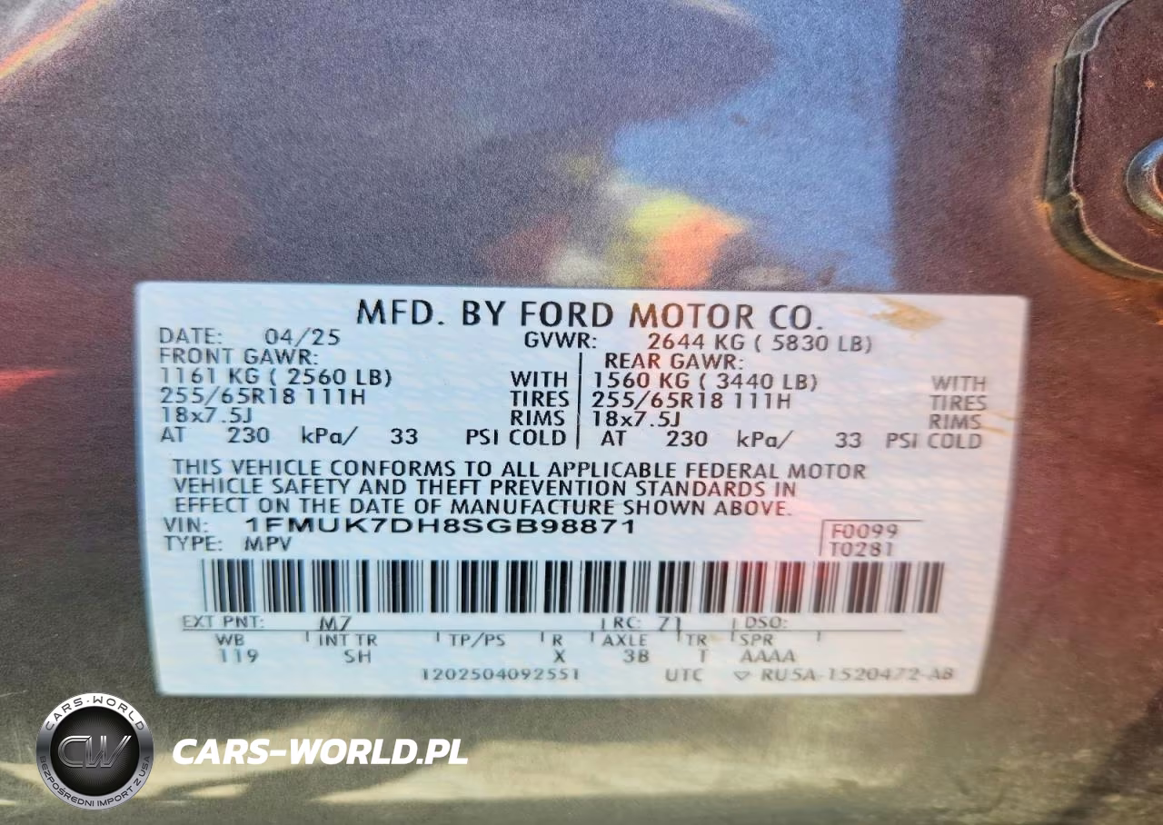 2025 Ford Explorer Active VIN:1FMUK7DH8SGB98871 - 14