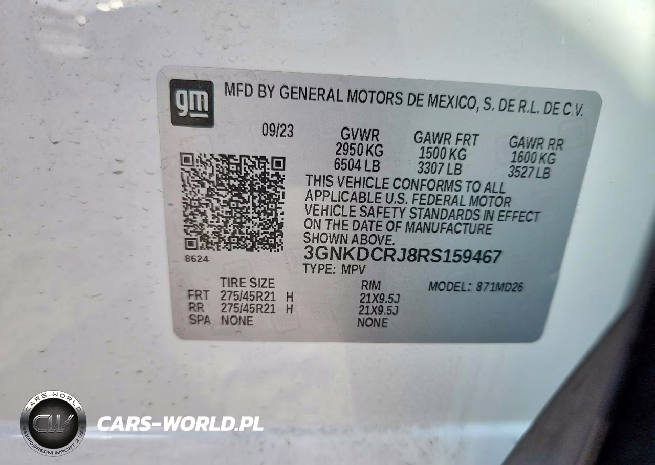 2024 Chevrolet Blazer Rs VIN:3GNKDCRJ8RS159467 - 13