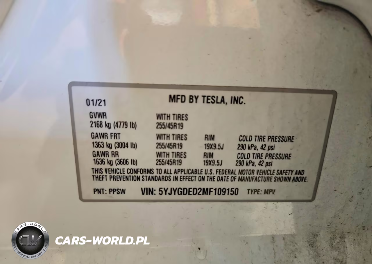 2021 Tesla Model Y VIN:5YJYGDED2MF109150 - 13