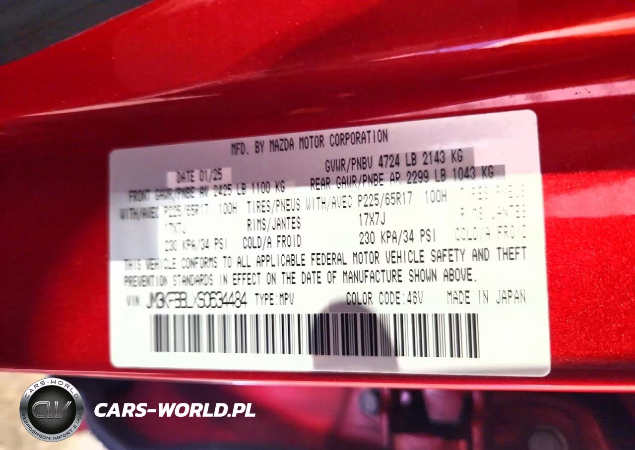 2025 Mazda Cx-5 Select VIN:JM3KFBBLXS0634484 - 14