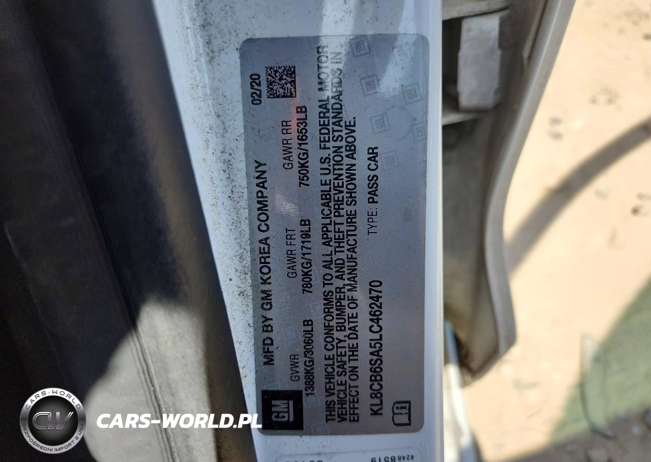 2020 Chevrolet Spark Ls VIN:KL8CB6SA5LC462470 - 12