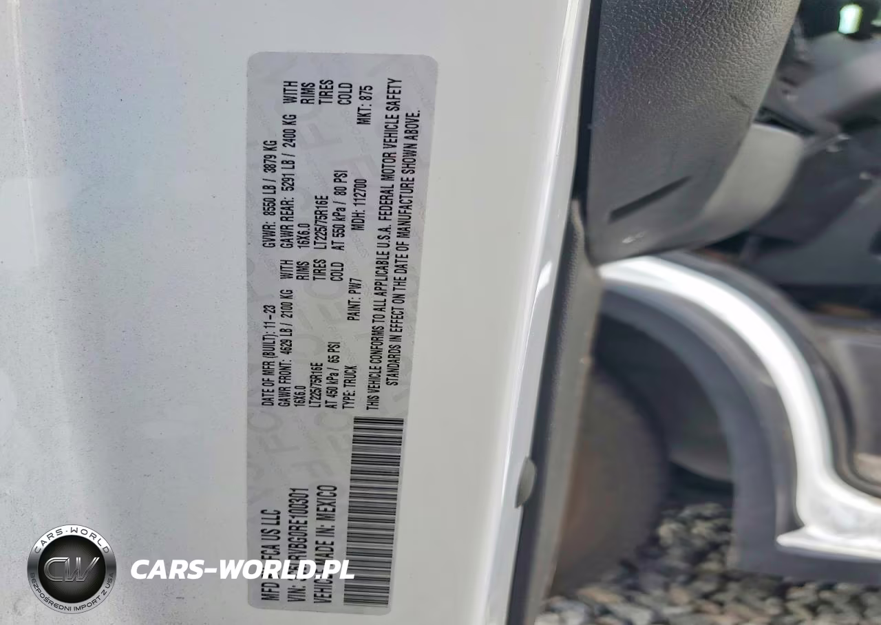 2024 Ram Promaster 1500 1500 High VIN:3C6LRVBG0RE100301 - 14