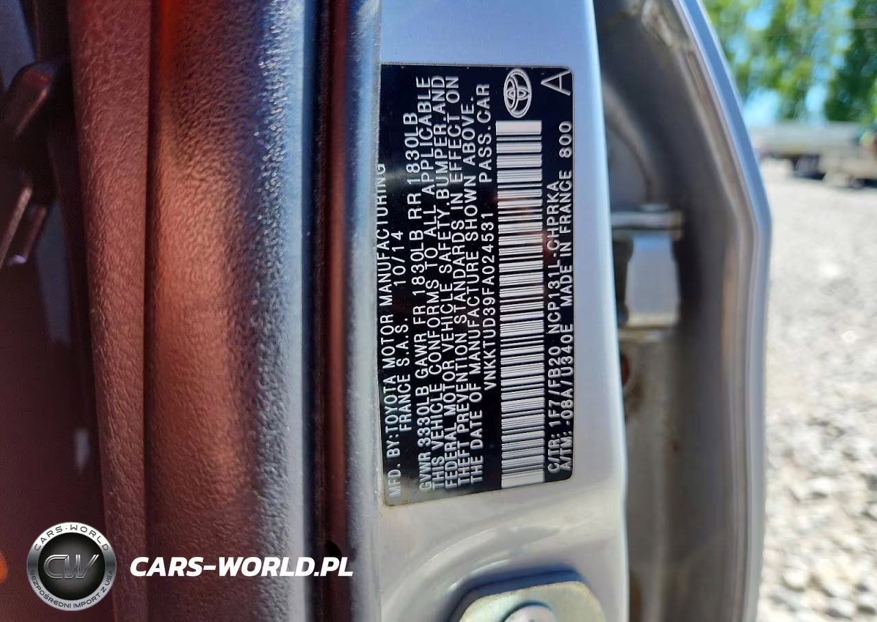 2015 Toyota Yaris 5-Door Le VIN:VNKKTUD39FA024531 - 12