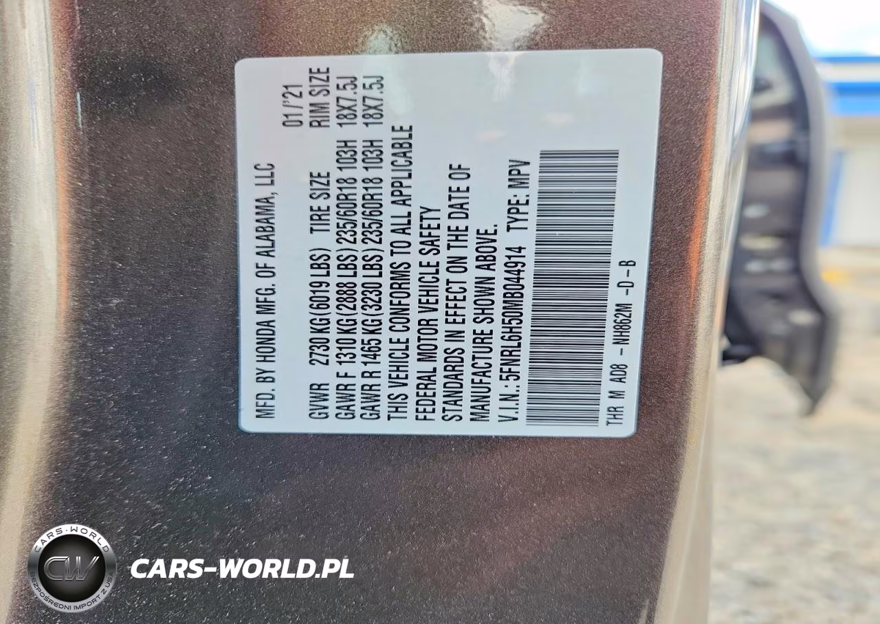 2021 Honda Odyssey Ex VIN:5FNRL6H50MB044914 - 14