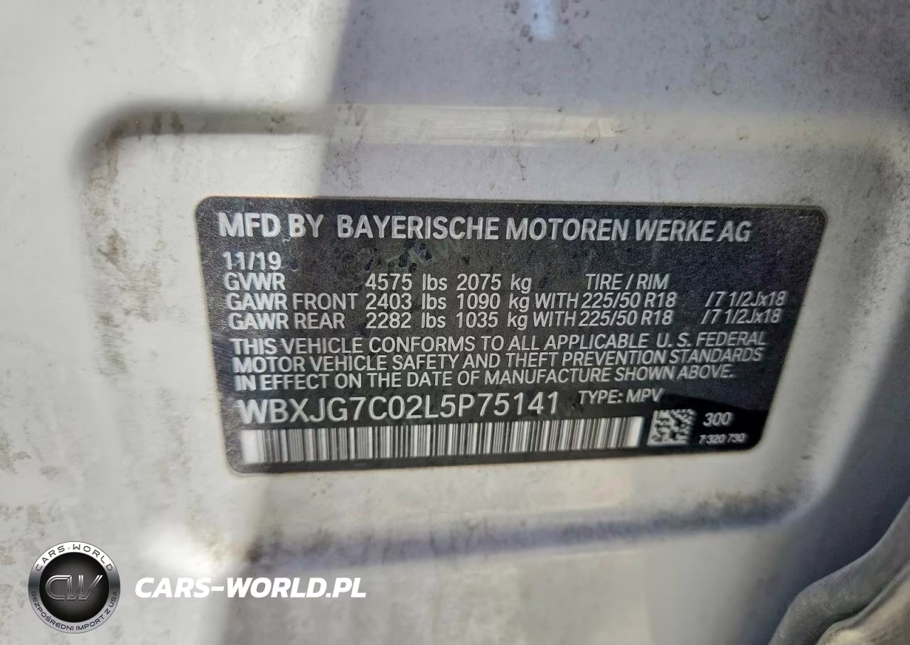 2020 BMW X1 Sdrive28I VIN:WBXJG7C02L5P75141 - 13