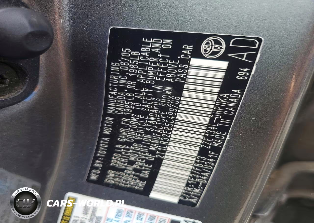 2005 Toyota Matrix Xr VIN:2T1LR32E85C499706 - 12