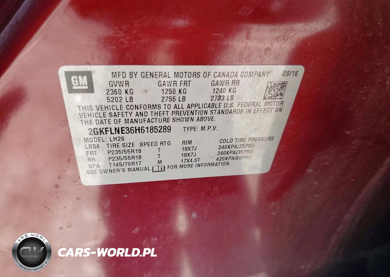 2017 GMC Terrain Sle VIN:2GKFLNE36H6185289 - 13