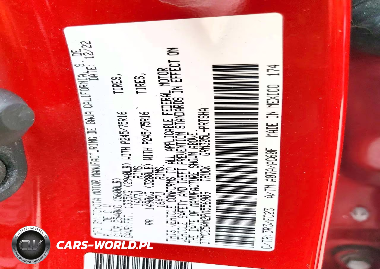 2023 Toyota Tacoma Sr5 V6 VIN:3TMCZ5AN2PM556909 - 12