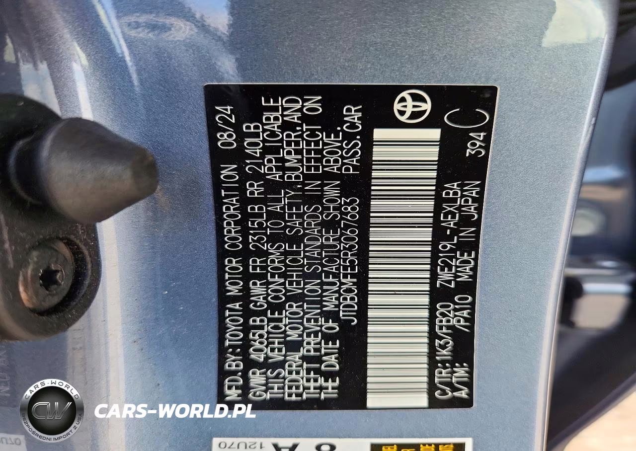 2024 Toyota Corolla Hybrid Le VIN:JTDBCMFE5R3067683 - 12