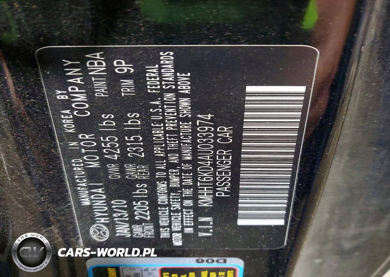 2010 Hyundai Genesis Coupe 2.0T VIN:KMHHT6KD4AU033974 - 13