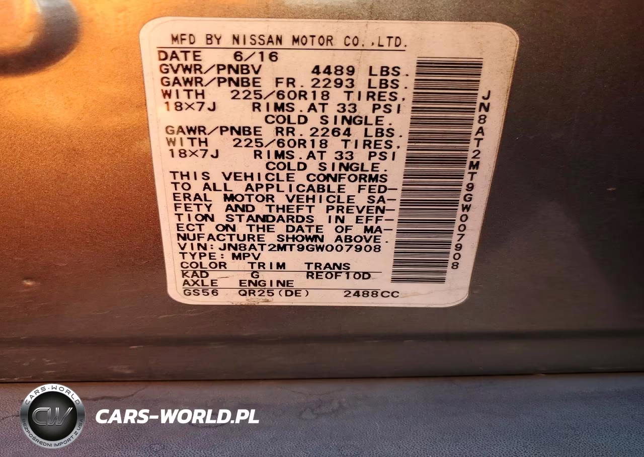 2016 Nissan Rogue S VIN:JN8AT2MT9GW007908 - 13
