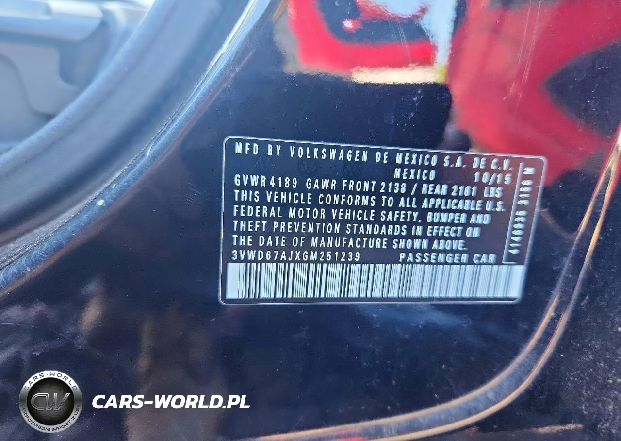 2016 Volkswagen Jetta Se VIN:3VWD67AJXGM251239 - 12