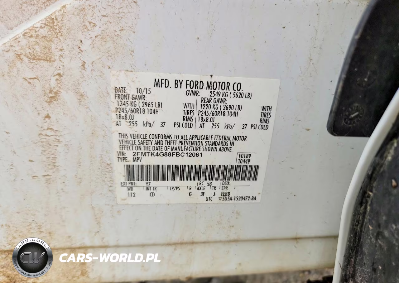 2015 Ford Edge Se VIN:2FMTK4G88FBC12061 - 13