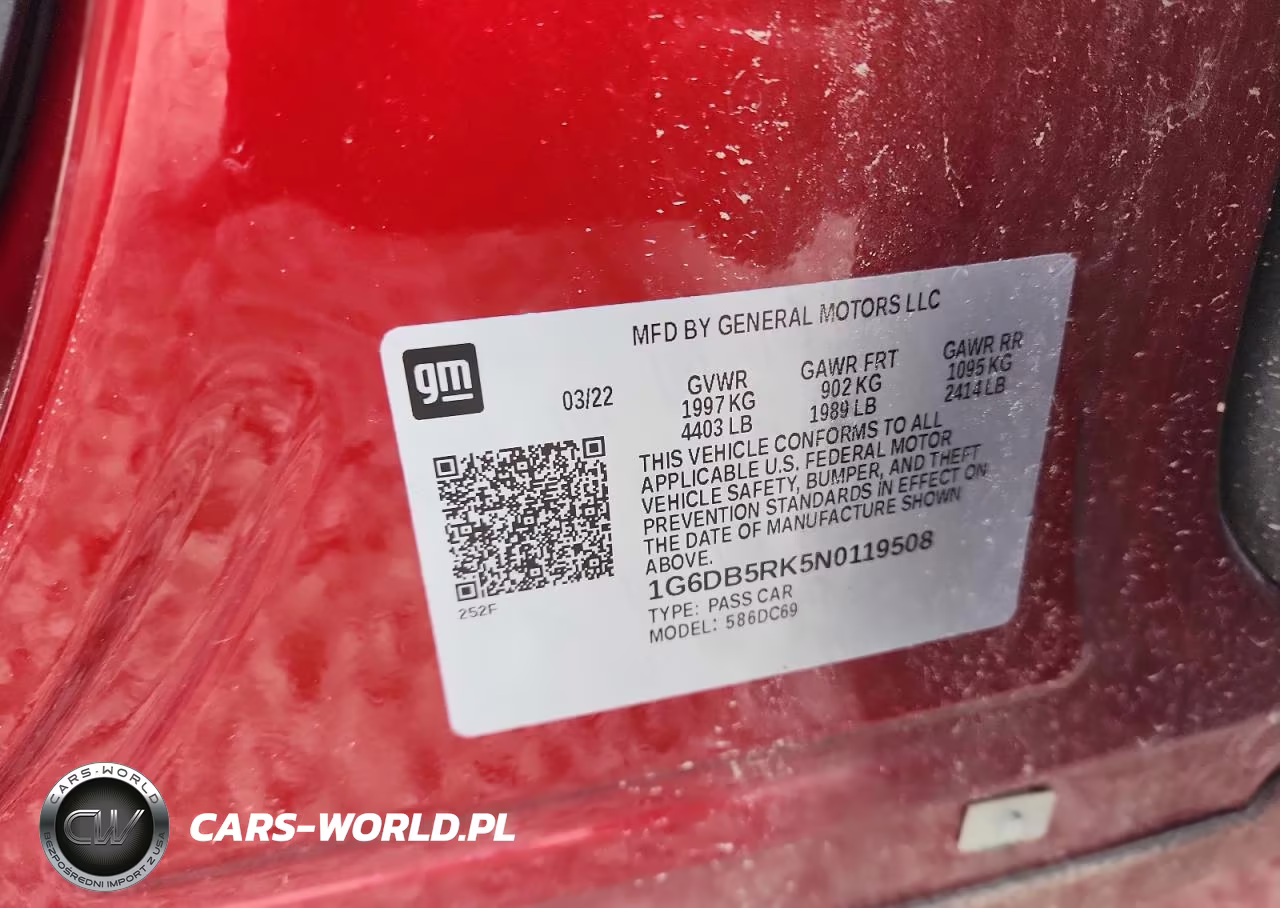 2022 Cadillac Ct4 Premium Luxury VIN:1G6DB5RK5N0119508 - 12