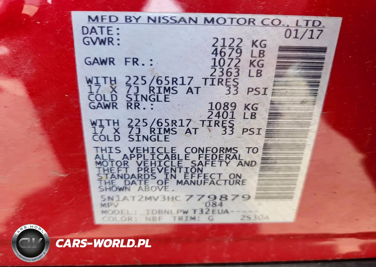 2017 Nissan Rogue S VIN:5N1AT2MV3HC779879 - 13