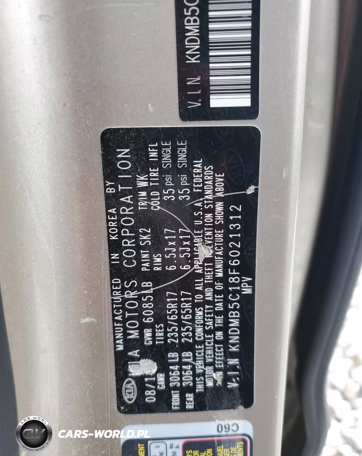 2015 Kia Sedona Lx VIN:KNDMB5C18F6021312 - 13