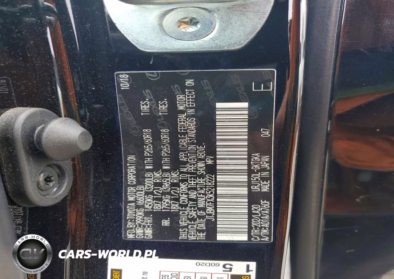 2019 Lexus Gx 460 VIN:JTJBM7FX3K5218222 - 14