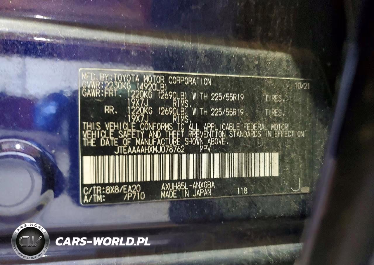 2021 Toyota Venza Xle VIN:JTEAAAAHXMJ078762 - 13