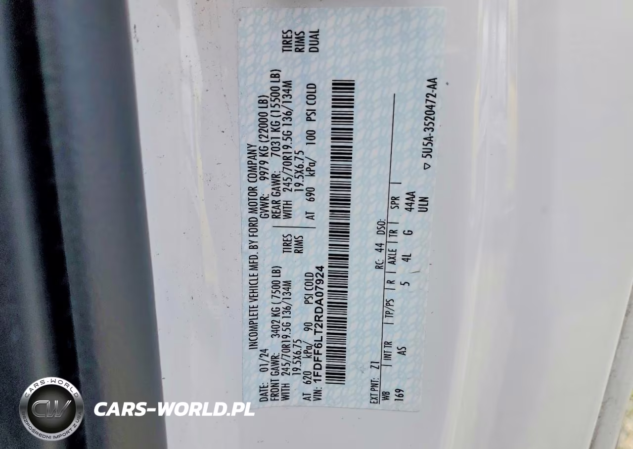 2024 Ford F600 Super Duty VIN:1FDFF6LT2RDA07924 - 12