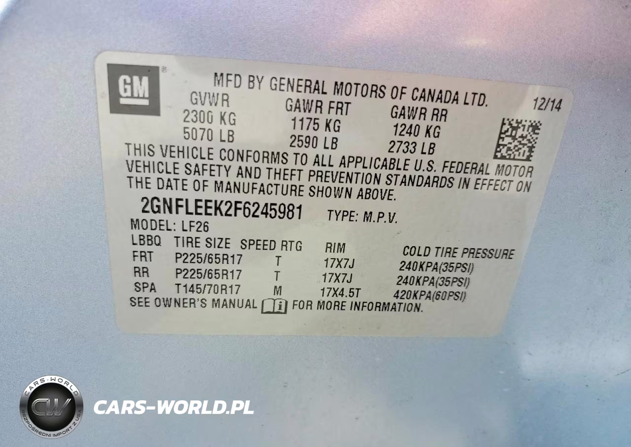 2015 Chevrolet Equinox Ls VIN:2GNFLEEK2F6245981 - 12