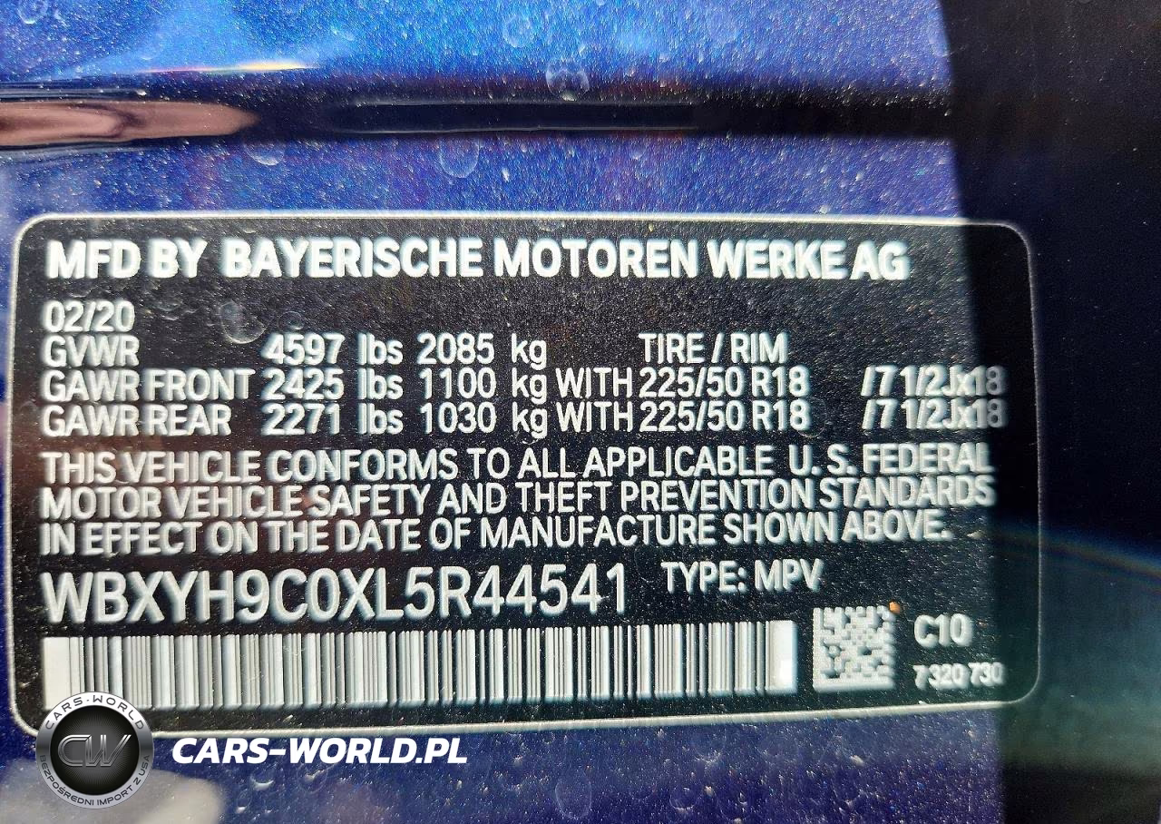 2020 BMW X2 Sdrive28I VIN:WBXYH9C0XL5R44541 - 13