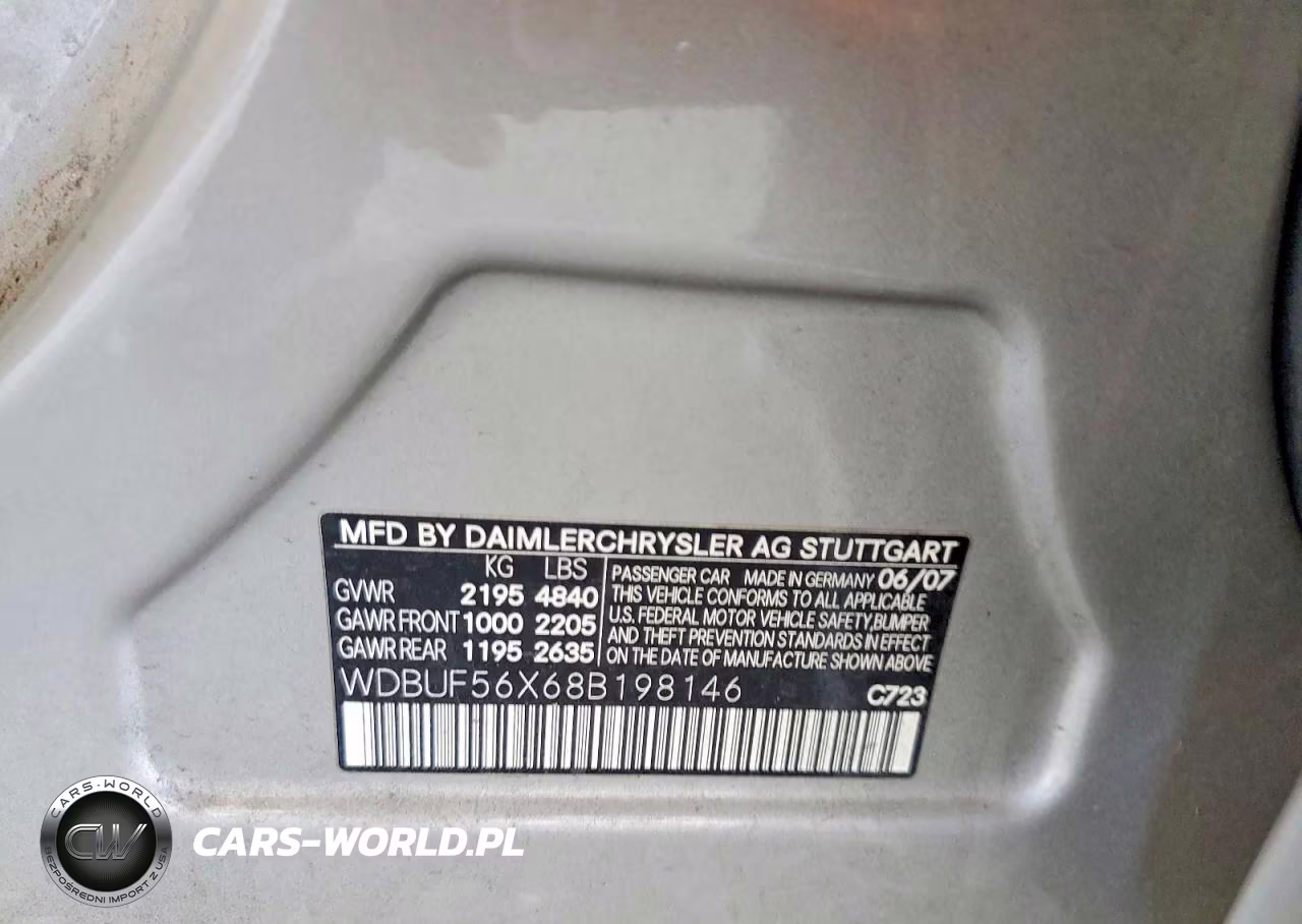 2008 Mercedes-Benz E 350 VIN:WDBUF56X68B198146 - 12