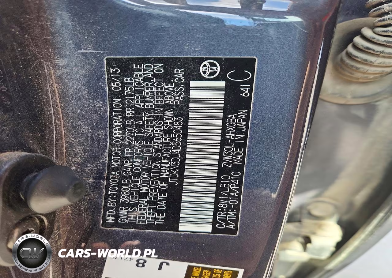 2013 Toyota Prius Four VIN:JTDKN3DU4D5650483 - 12