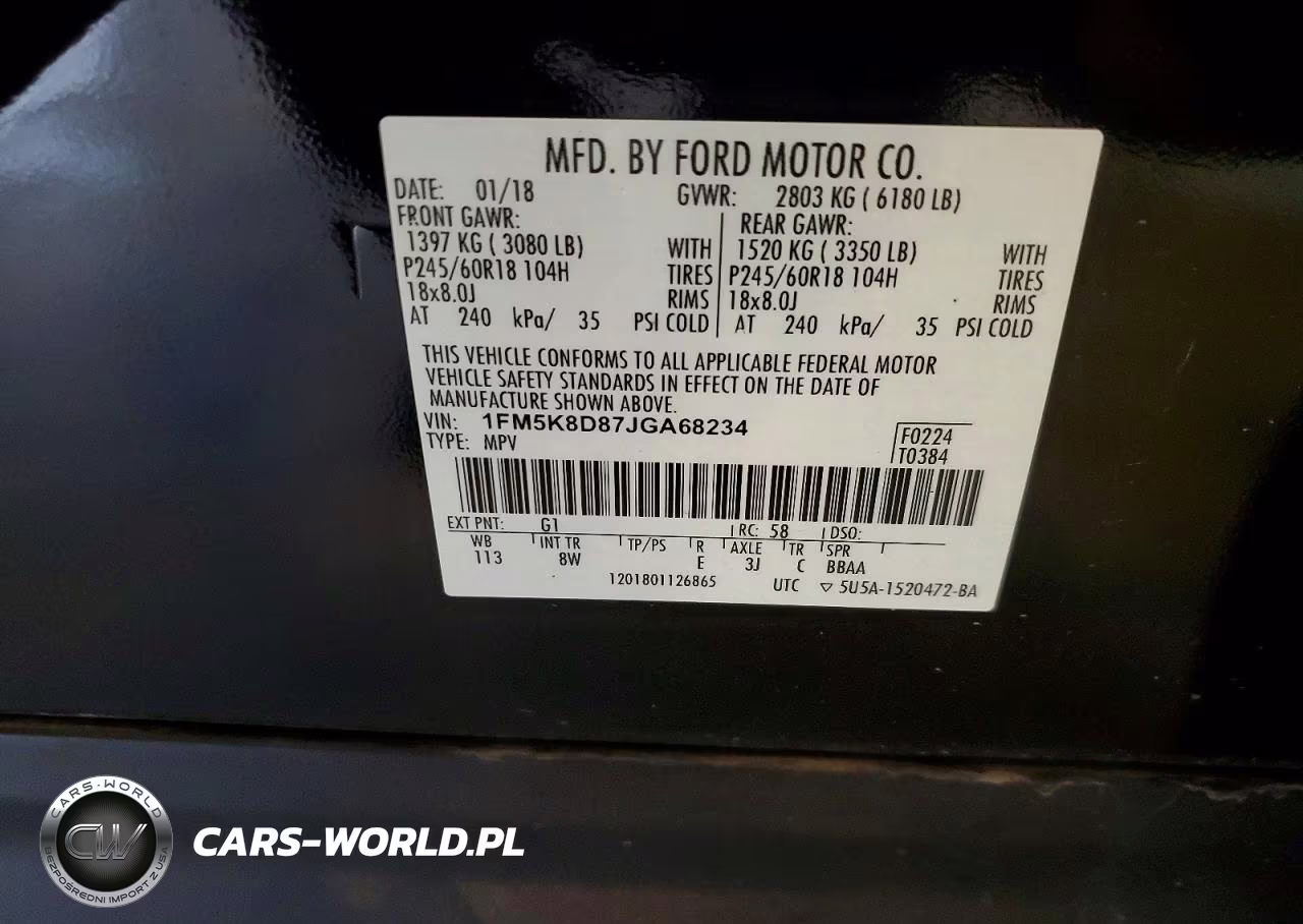 2018 Ford Explorer Xlt VIN:1FM5K8D87JGA68234 - 14
