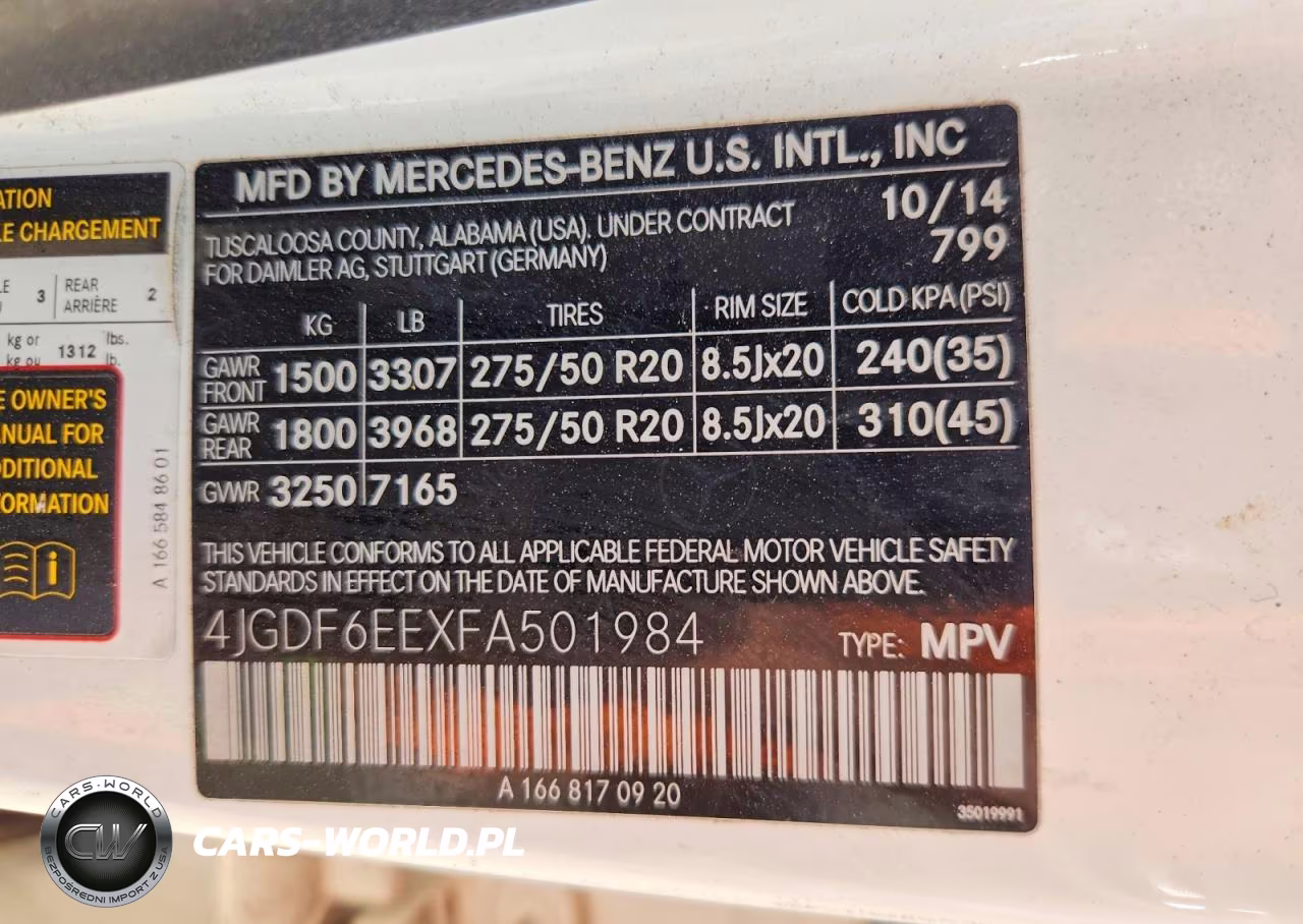 2015 Mercedes-Benz Gl 450 4Matic VIN:4JGDF6EEXFA501984 - 13