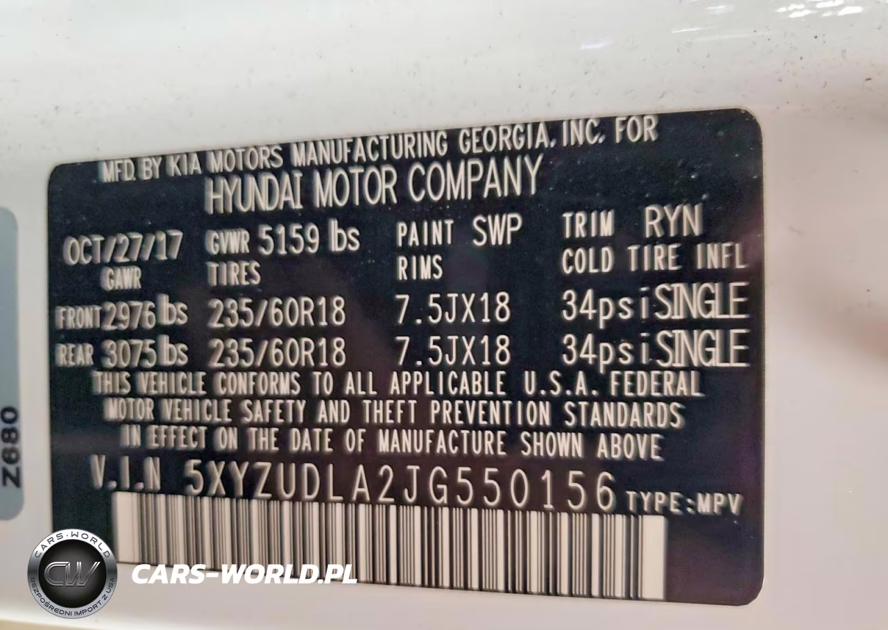 2018 Hyundai Santa Fe Sport 2.0T VIN:5XYZUDLA2JG550156 - 13