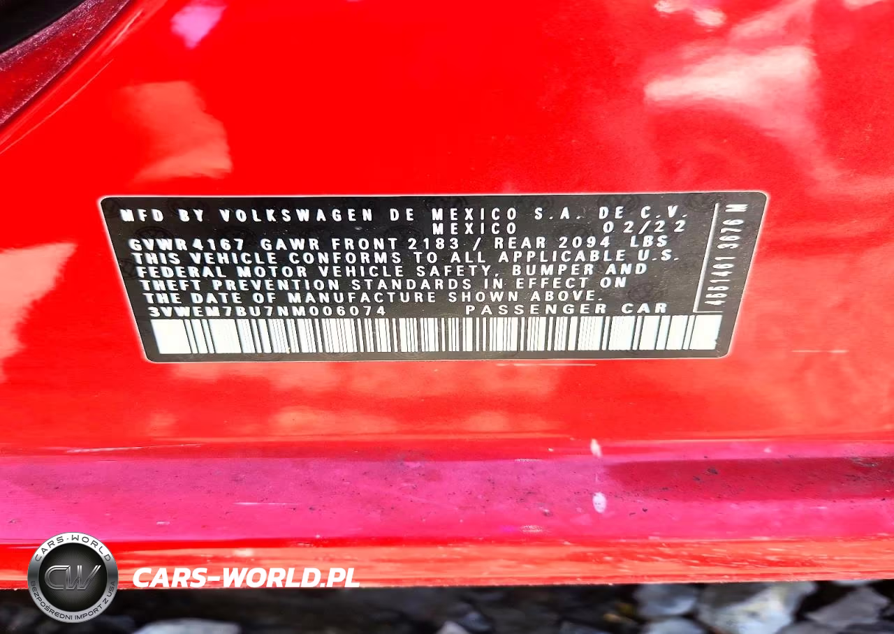 2022 Volkswagen Jetta Se VIN:3VWEM7BU7NM006074 - 12