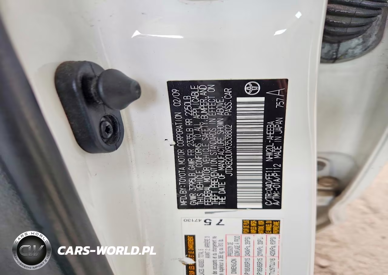 2009 Toyota Prius Base VIN:JTDKB20UX93538802 - 12