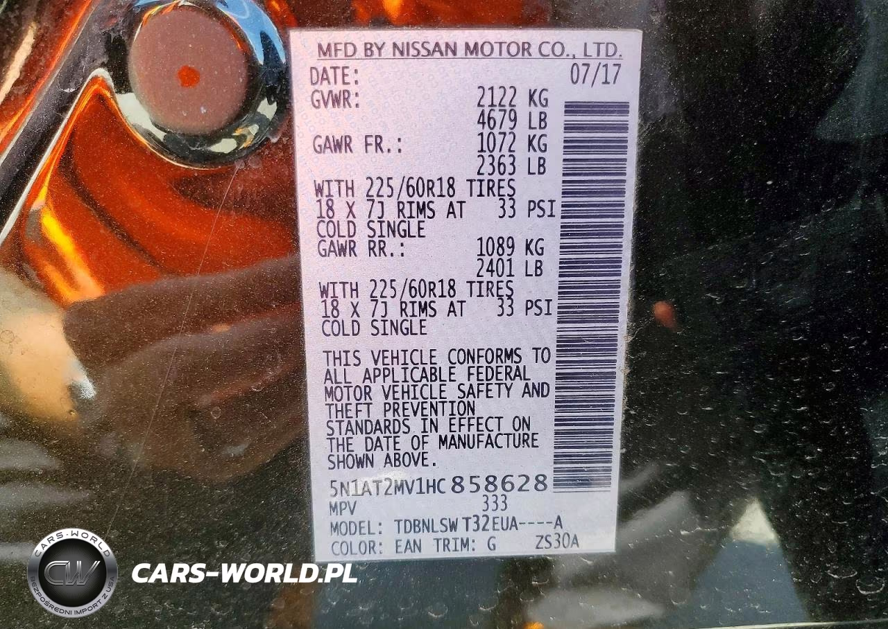 2017 Nissan Rogue Sl VIN:5N1AT2MV1HC858628 - 13