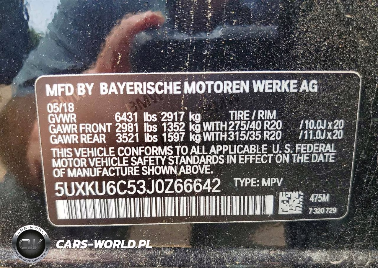 2018 BMW X6 xDrive50I VIN:5UXKU6C53J0Z66642 - 14