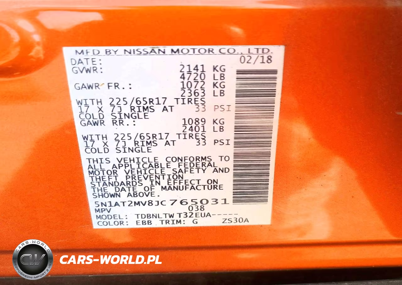 2018 Nissan Rogue Sv VIN:5N1AT2MV8JC765031 - 13