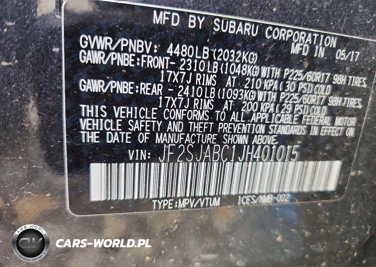 2018 Subaru Forester 2.5I VIN:JF2SJABC1JH401015 - 13