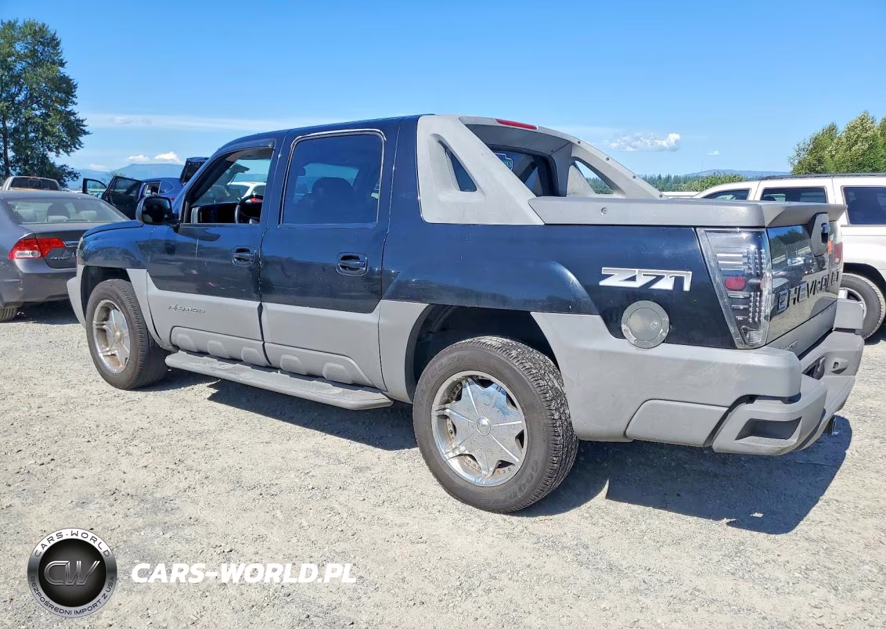 2002 Chevrolet Avalanche K1500 VIN:3GNEK13T72G162774 - 2