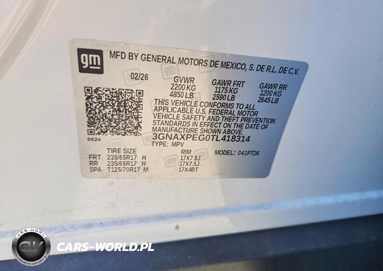 2026 Chevrolet Equinox Lt VIN:3GNAXPEG0TL418314 - 14