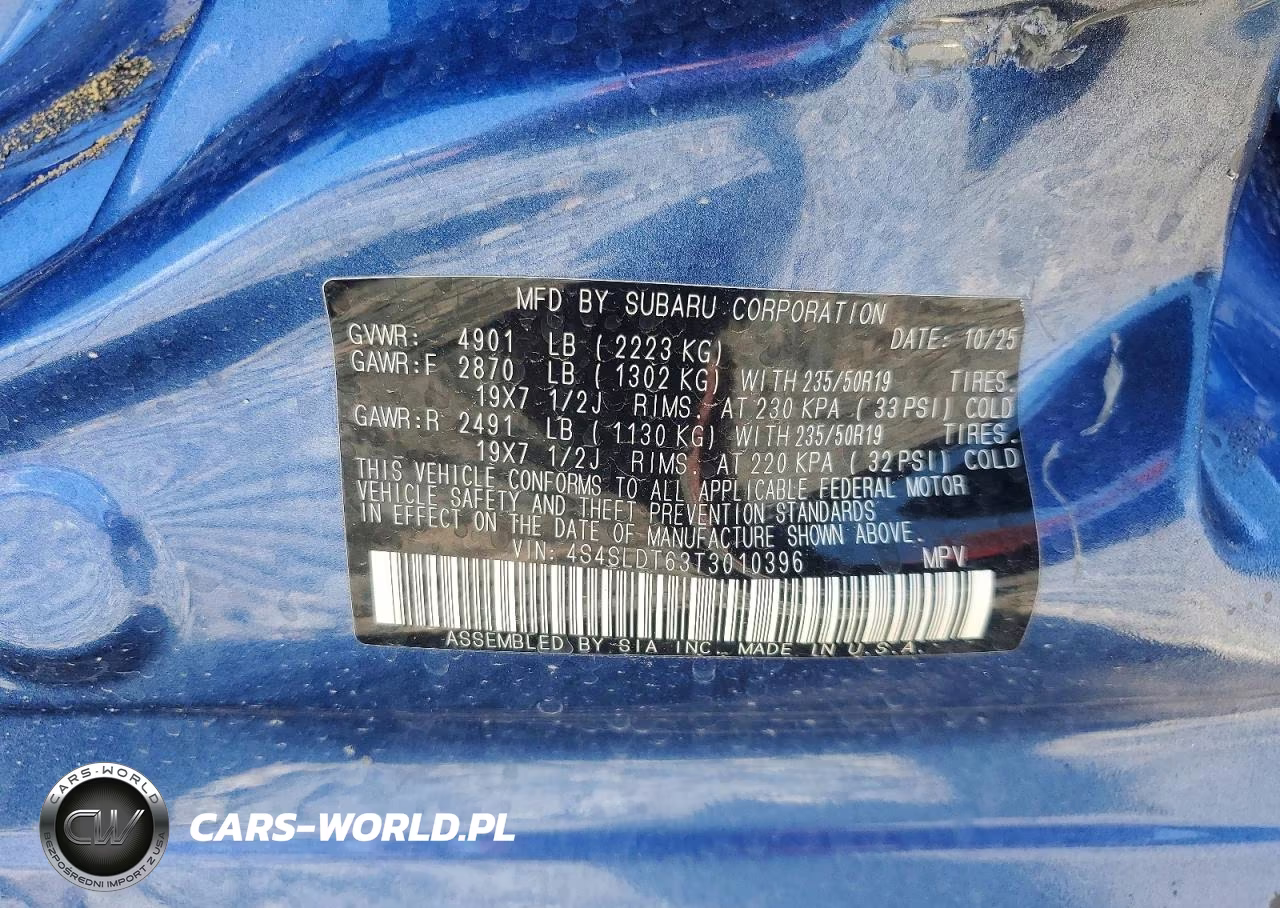 2026 Subaru Forester Touring VIN:4S4SLDT63T3010396 - 12